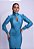 VESTIDO JERSEY LONGO GOLA ALTA M/L DECOTE GOTA FRENTE AZUL COBALTO - Imagem 2