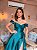 VESTIDO LONGO ZIBELINE OMBRO A OMBRO COM BUSTO DRAPEADO DETALHE BABADO SAIA FENDA LATERAL TIFFANY - Imagem 2