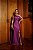 VESTIDO LONGO PRADA COM ELASTANO UM OMBRO SÓ COM CAPA VAZADO CINTURA FENDA LATERAL FUCSIA - Imagem 1