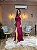 VESTIDO LONGO LUREX ALÇA LARGA PALA CINTURA FENDA LATERAL FUCSIA - Imagem 2