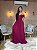 VESTIDO LONGO MICROTULE C/GLITTER ESTILO CORSET SAIA PLISSADA FUCSIA - Imagem 1