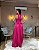 VESTIDO LONGO CHIFFON FRENTE UNICA FAIXA AMARRAÇÃO PINK - Imagem 3