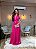 VESTIDO LONGO CHIFFON FRENTE UNICA FAIXA AMARRAÇÃO PINK - Imagem 1
