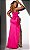 VESTIDO LONGO CETIM ESTILO CORPET DETALHE LAÇO FENDA LATERAL PINK - Imagem 3