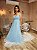 VESTIDO LONGO MICROTULE DE ALCINHA AZUL SERENITY - Imagem 3