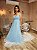 VESTIDO LONGO MICROTULE DE ALCINHA AZUL SERENITY - Imagem 2