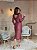 VESTIDO MIDI PRADA  MANGA LONGA DECOTE V PALA CINTURA ROSA QUEIMADO - Imagem 3