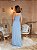 VESTIDO LONGO MICROTULE UM OMBRO SÓ DETALHE BUSTO FENDA LATERAL AZUL SERENITY - Imagem 2