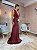 VESTIDO LONGO JERSEY COM ELASTANO RECORTE NAS LATERAIS MARSALA - Imagem 2