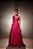 VESTIDO LONGO ZIBELINE UM OMBRO SÓ C/LAÇO REMOVÍVEL CINTO FENDA LATERAL PINK - Imagem 1