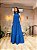 VESTIDO LONGO FRENTE ÚNICA AZUL ARDÓSIA - Imagem 1