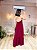 VESTIDO LONGO FRENTE ÚNICA MARSALA - Imagem 3