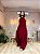 VESTIDO LONGO FRENTE ÚNICA MARSALA - Imagem 1