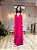 VESTIDO LONGO CREPE DE SEDA MULLET MIL FORMAS FUCSIA - Imagem 1
