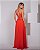 VESTIDO LONGO CHIFFON VAZADO NAS LATERIAS COM AMARRAÇÃO CORAL - Imagem 2
