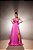 VESTIDO LONGO ZIBELINE ALÇA FINA LAÇO BUSTO FENDA LATERAL PINK - Imagem 1