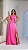 VESTIDO LONGO ZIBELINE UM OMBRO SÓ LAÇO PALA CINTURA FENDA LATERAL PINK - Imagem 1