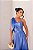 VESTIDO LONGO PRADA COM ELASTANO UM OMBRO SÓ C/LAÇO REMOVÍVEL CINTO FENDA LATERAL AZUL - Imagem 2