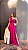 VESTIDO LONGO PRADA COM ELASTANO UM OMBRO SÓ C/LAÇO REMOVÍVEL CINTO FENDA LATERAL FUCSIA - Imagem 2