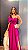 VESTIDO LONGO PRADA COM ELASTANO UM OMBRO SÓ C/LAÇO REMOVÍVEL CINTO FENDA LATERAL FUCSIA - Imagem 1