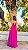 VESTIDO LONGO CHIFFON VAZADO NAS LATERIAS COM AMARRAÇÃO FUCSIA - Imagem 3