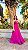 VESTIDO LONGO CHIFFON VAZADO NAS LATERIAS COM AMARRAÇÃO FUCSIA - Imagem 2