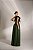 VESTIDO LONGO MICROTULE C/ACETINADO ESTILO CORPET VERDE ESMERALDA - Imagem 3