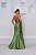 VESTIDO LONGO ZIBELINE TOMARA QUE CAIA FLOR REMOVÍVEL FENDA LATERAL VERDE OLIVA - Imagem 3