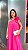 VESTIDO LONGO CREPE DE SEDA UM OMBRO SÓ COM LAÇO/FLOR PINK - Imagem 2