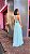 VESTIDO LONGO CREPE DE SEDA MULLET MIL FORMAS VERDE TIFFANY - Imagem 2