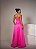 VESTIDO LONGO PRADA COM ELASTANO TOMARA QUE CAIA DRAPEADO BUSTO FLOR PINK - Imagem 2