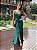 VESTIDO LONGO PRADA ALÇA BRILHO NO FRONTAL VERDE ESMERALDA - Imagem 1