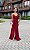 VESTIDO LONGO PRADA ALÇA BRILHO NO FRONTAL MARSALA - Imagem 1