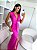 VESTIDO LONGO TRIBAL  DECOTE BAIXO   FAIXA E FENDA FRONTAL PINK - Imagem 4