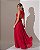 VESTIDO LONGO CHIFFON PLISSADO VAZADO NAS LATERAIS SAIA PLISSADA PINK BN - Imagem 3
