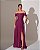 VESTIDO LONGO LUREX COM BRILHO FUCSIA OMBRO A OMBRO FLOR REMOVÍVEL - Imagem 1