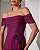 VESTIDO LONGO LUREX COM BRILHO FUCSIA OMBRO A OMBRO FLOR REMOVÍVEL - Imagem 2