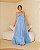 VESTIDO LONGO LISO ALCINHA DETALHE LAÇO AZUL SERENITY SHE - Imagem 1