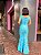 VESTIDO LONGO BANDAGEM ALÇA AZUL SERENITY - Imagem 3