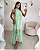 VESTIDO LONGO CHIFFON FRENTE ÚNICA COSTAS AMARRAÇÃO VERDE FLORAL - Imagem 2