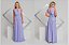 VESTIDO LONGO CREPE DECOTE GOTA DRAPEADO CINTURA LILAS PADR - Imagem 1
