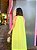 VESTIDO LONGO CHIFFON FRENTE ÚNICA LISTRA GLITTER COM FAIXA VERDE - Imagem 4