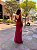 VESTIDO LONGO CREPE DE MALHA DECOTE V NÓ TRANSPASSADO MARSALA - Imagem 3