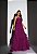 VESTIDO LONGO MICROTULE C/ GLITTER TOMARA QUE CAIA COM AMARRAÇÃO SAIA COM BABADOS FUCSIA - Imagem 1