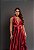 VESTIDO LONGO PRADA COM ELASTANO DECOTE V FENDA LATERAL MARSALA - Imagem 1