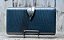 CLUTCH ACETINADA COM FECHO FOLHA PRATA - Imagem 1