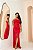 VESTIDO LONGO PRADA COM ELASTANO DECOTE TOMARA QUE CAIA DRAPEADO COM FENDA MARSALA - Imagem 1