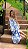 VESTIDO LONGO CHIFFON FLUIDO ALCINHA AMARRADA E FAIXA BRANCO TIE-DYE AZUL - Imagem 1