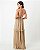 VESTIDO LONGO LUREX COSTA NUA E BABADO SAIA BN DOURADO - Imagem 2