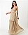 VESTIDO LONGO LUREX COSTA NUA E BABADO SAIA BN DOURADO - Imagem 1